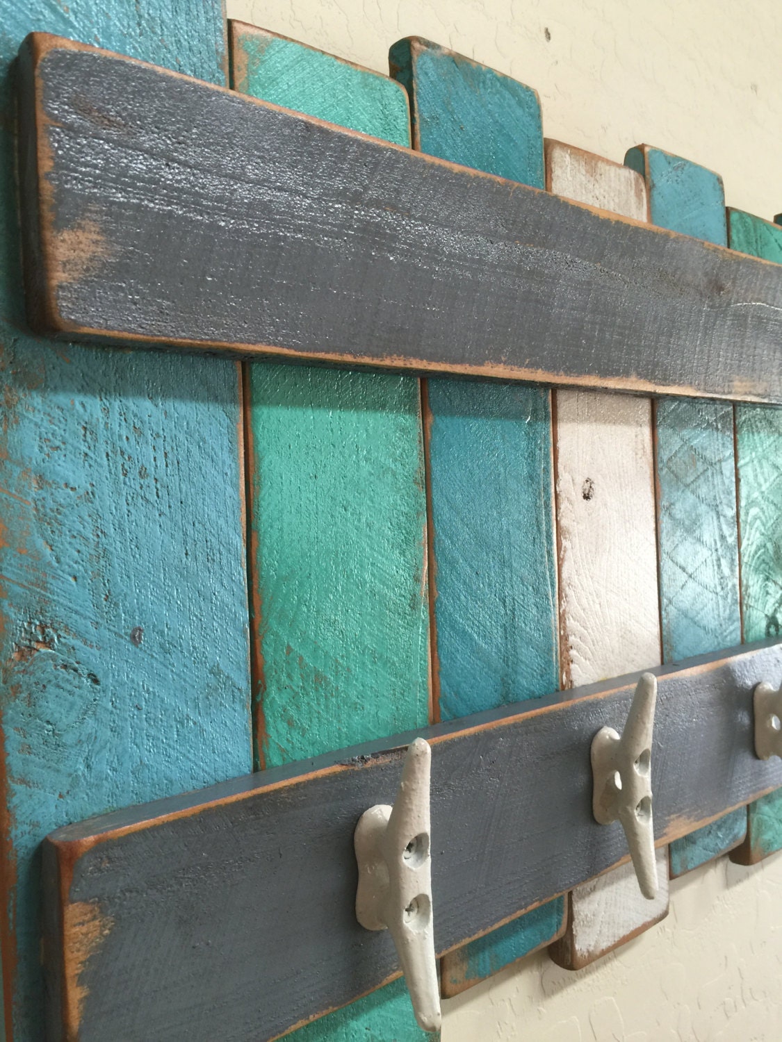 Nautical Coat Rack Beach Theme Coat Rack Rustic Beach Wall