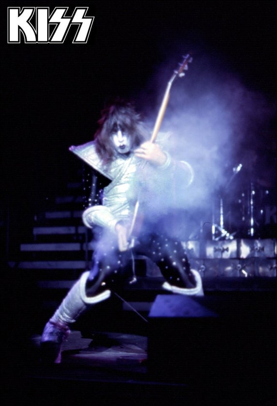 ace frehley smoking guitar t shirt