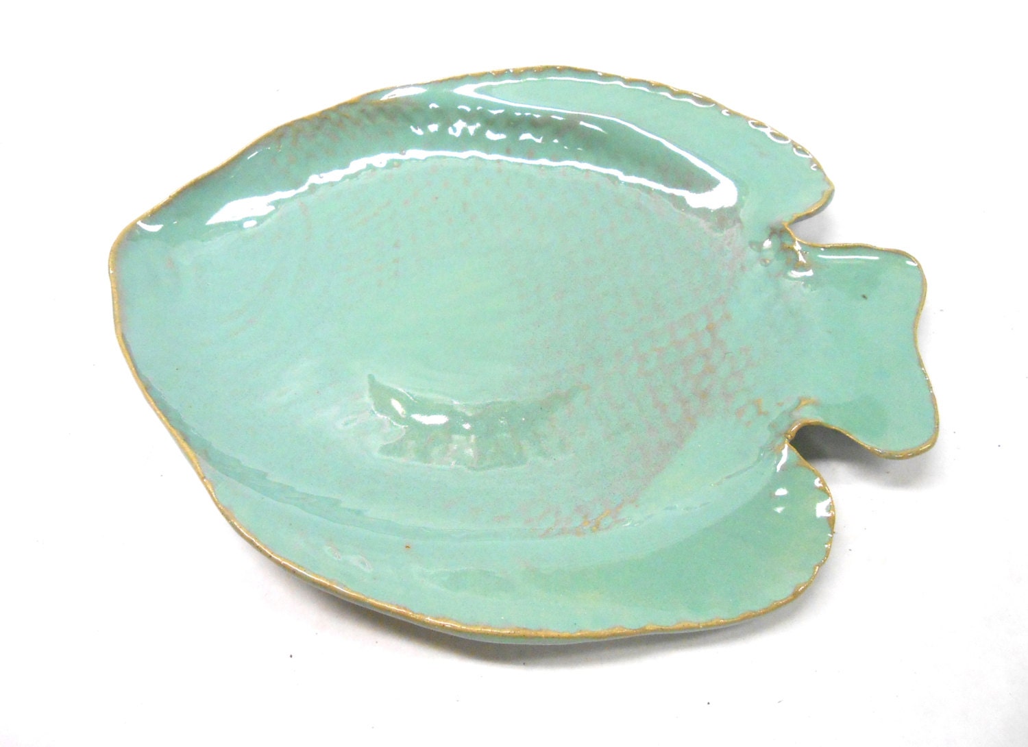 Pottery Fish Plate Ceramic Fish Plate Fish Serving Plate