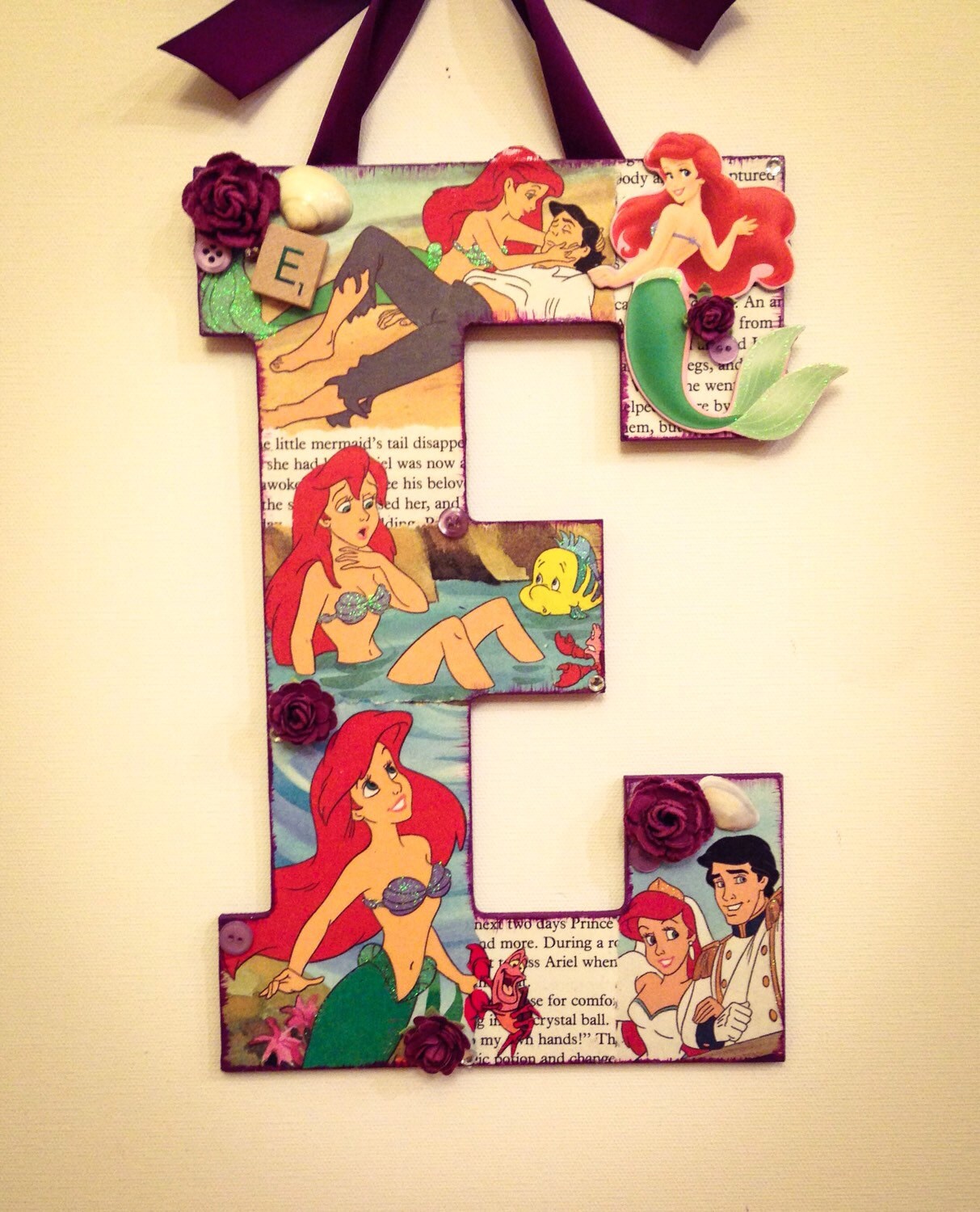 Letter E Any Theme Disney wooden letter custom