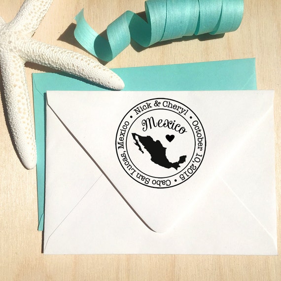 Mexico Custom Address stamp Return Address Stamp Mexico