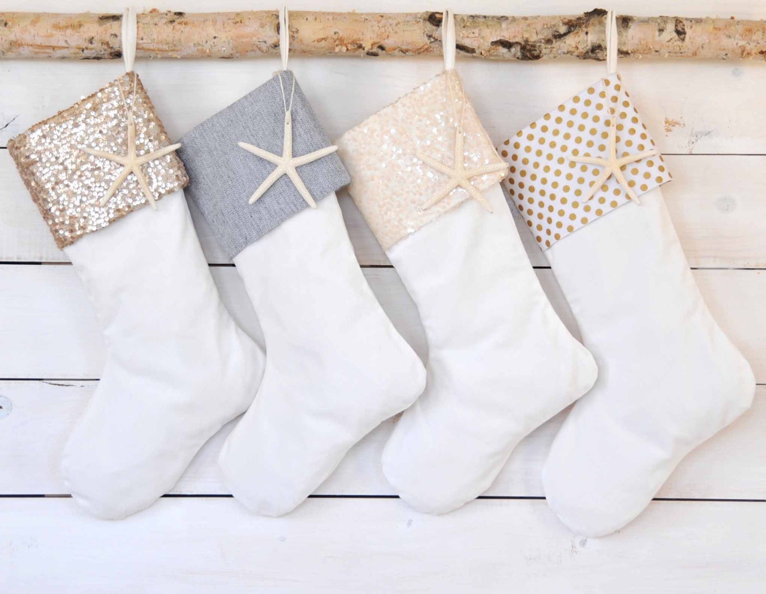 Christmas Stockings Set of 4 Velvet Stockings Christmas