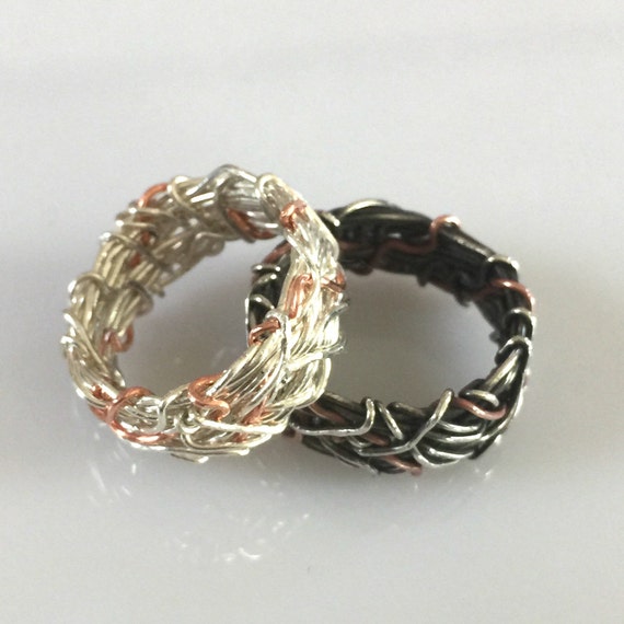 Yin Yang Wedding Bands His and Hers Wedding rings by AOAjewelry