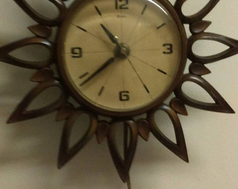 1964 Syroco Electric Wall Clock Syracuse Ornamental Co