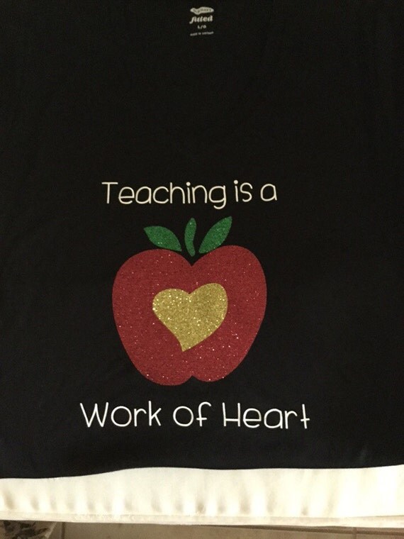 teaching is heart work shirt