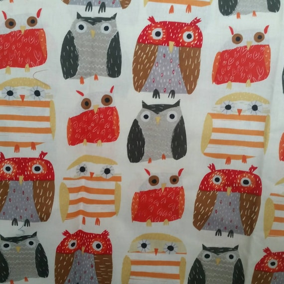 Owl Fabric by TwistedFiberCrochet on Etsy