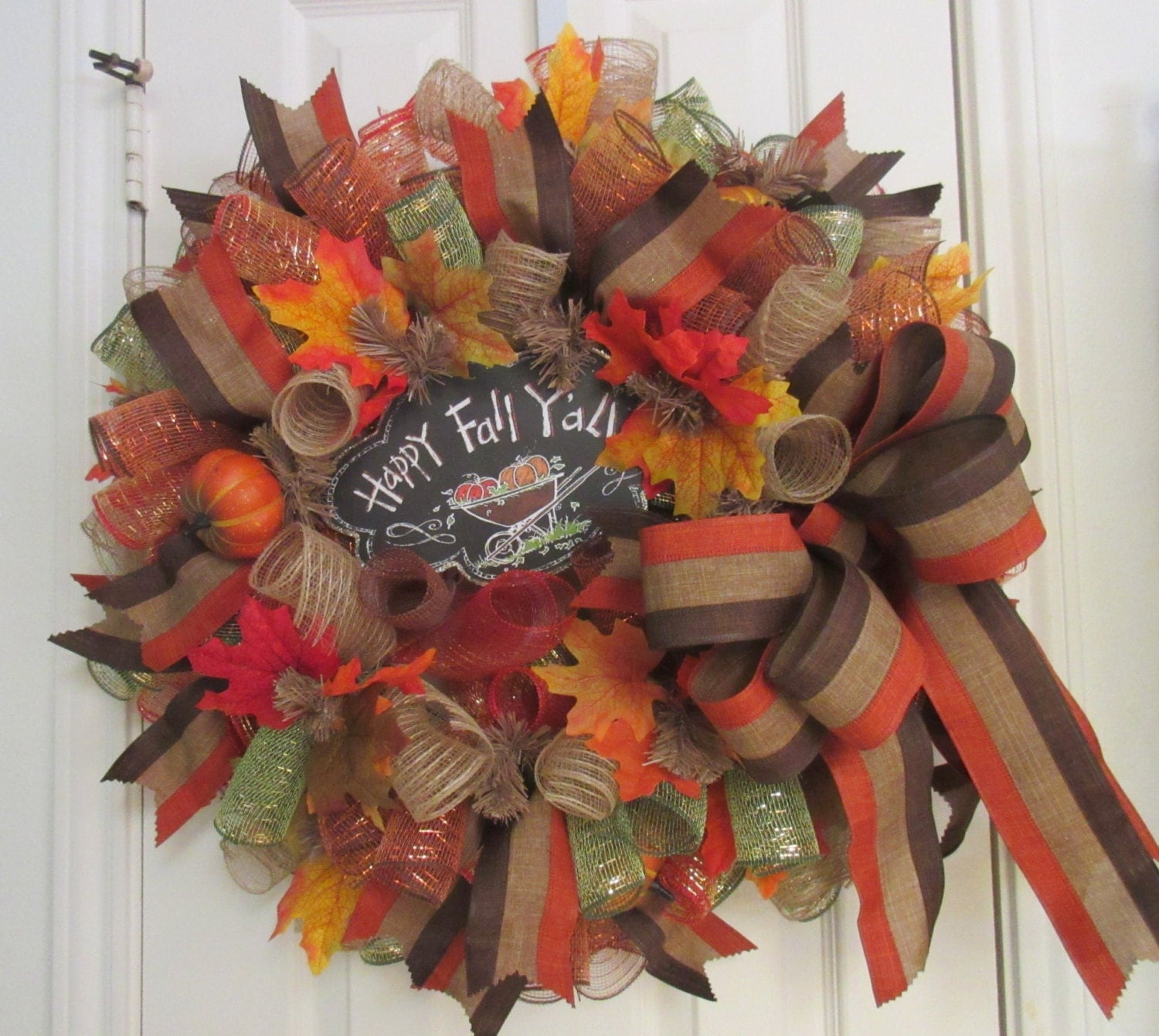 Fall Deco Mesh Wreath