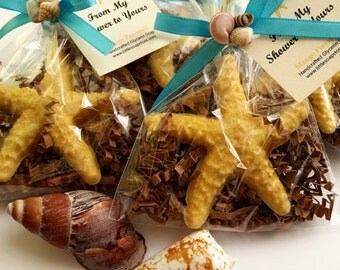 20 Starfish Soap Favors, Beach Themed Bridal Favors, Beach Favors, Beach Baby Shower Favors, Soap Party Favors