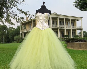 Adult Belle Costume Skirt. Beauty and the Beast. Adult Costume Tulle skirt for Halloween Costume, Cosplay, Fairytale or Storybook Costume.