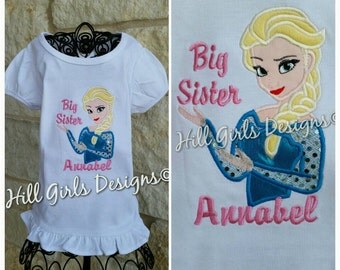 elsa big sister shirt