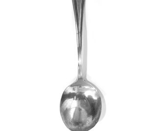 Vintage Sterling Silver BABY SPOON Art Deco design Flatware 20's with silver marks