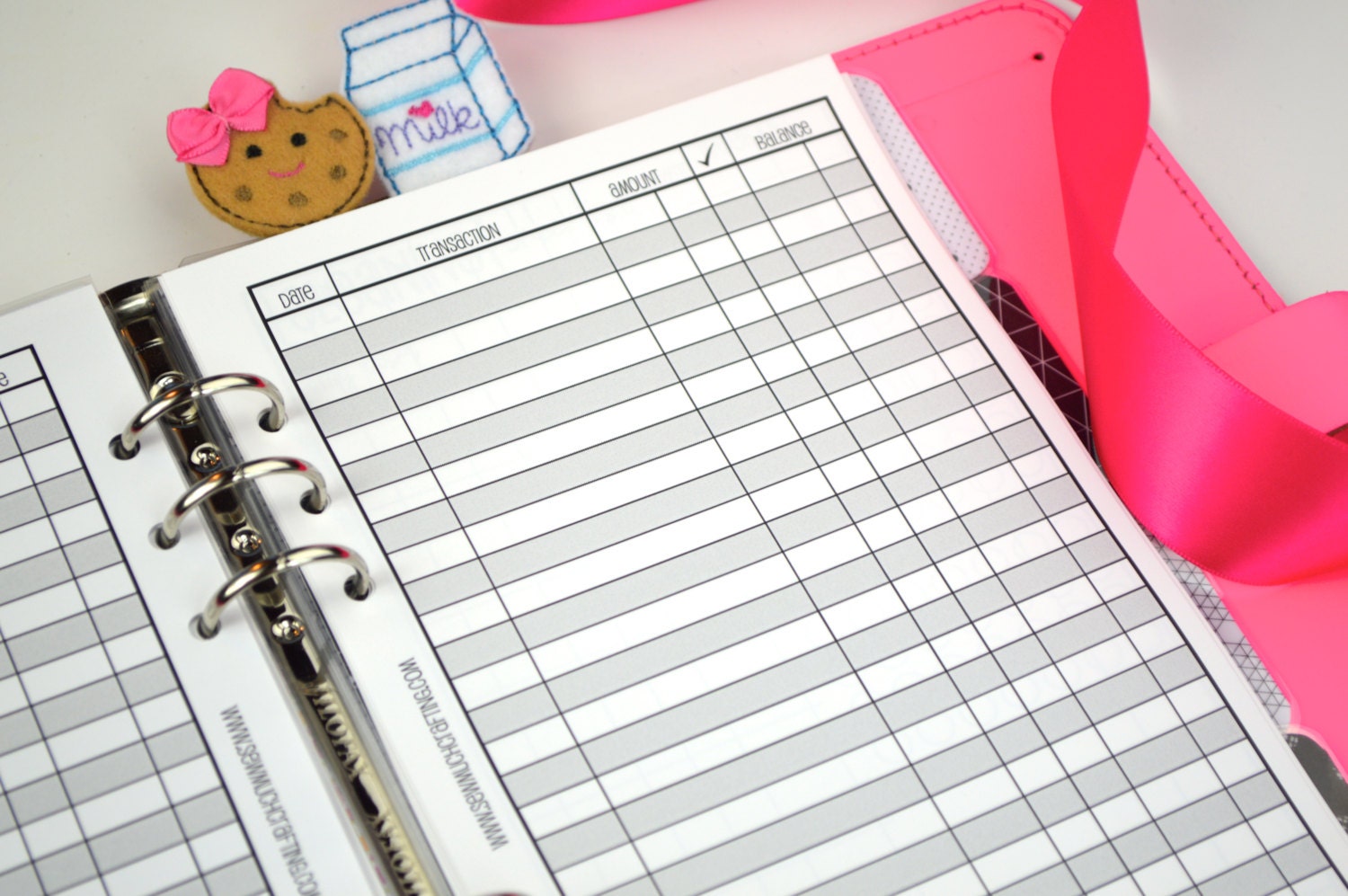 This is a picture of Clean Printable Check Register Half Page This is a graphic of Clean Printable Check Register Half Page