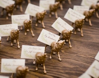 Custom Animal Magnet Place Card Holders (variable numbers)