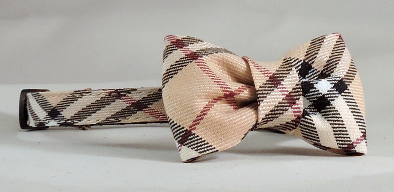 Cat Collar or Kitten Collar with Flower or Bow Tie Ivory