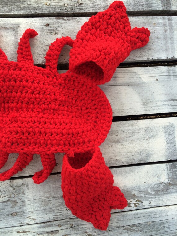 Newborn Lobster Photo Prop Lobster Costume Baby Lobster