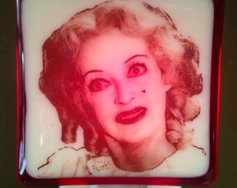 Baby Jane Bette Davis Fused Glass Night Light