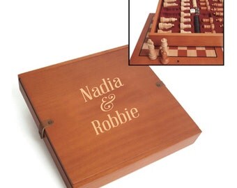 deluxe wooden 3-in-1 chess, backgammon & checker set