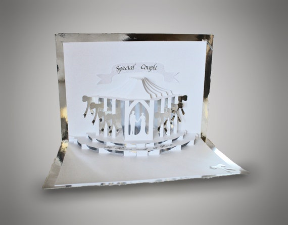 Wedding celebration Pop Up Card Template