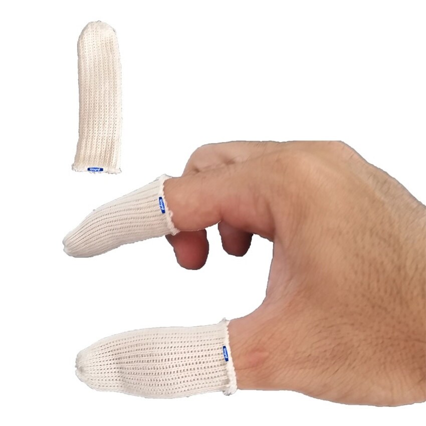 Finger Cots Cotton Guards Elastic Jewelry Handling Protection