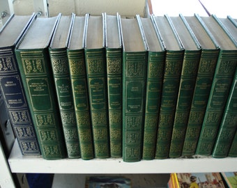 Set of 25 Vinyl Covered books by Guild Books. Mixed Authors and Colours