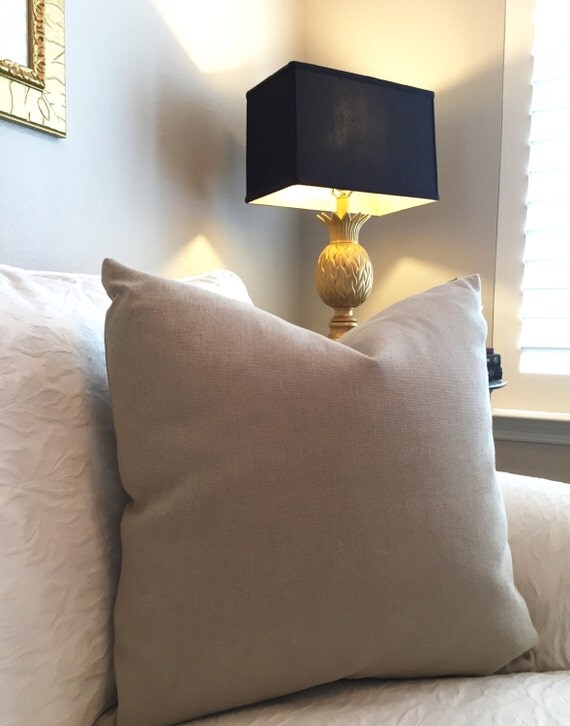 Taupe Pillow Cover-Decorative Pillow Cover by LivyPaigeDesigns