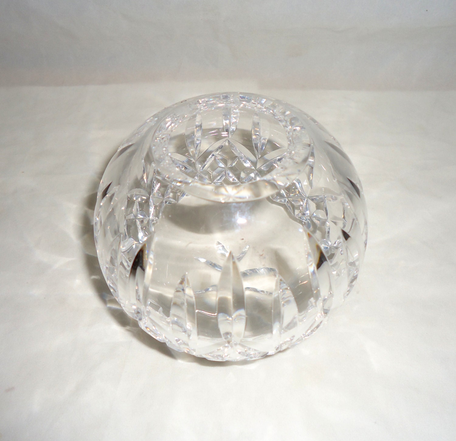 Waterford Crystal Lismore 1988 4 Rose Bowl in Original