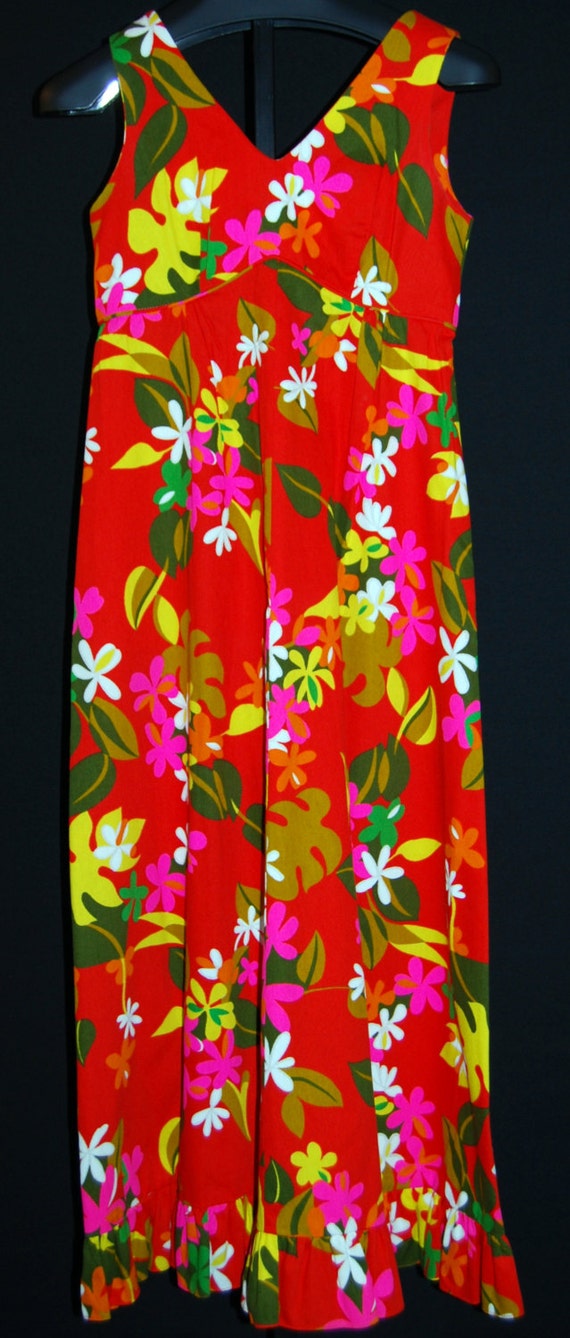 VTG Hawaii Mumu Dress Gown Floral Tropical Sears by SuzettessStuff