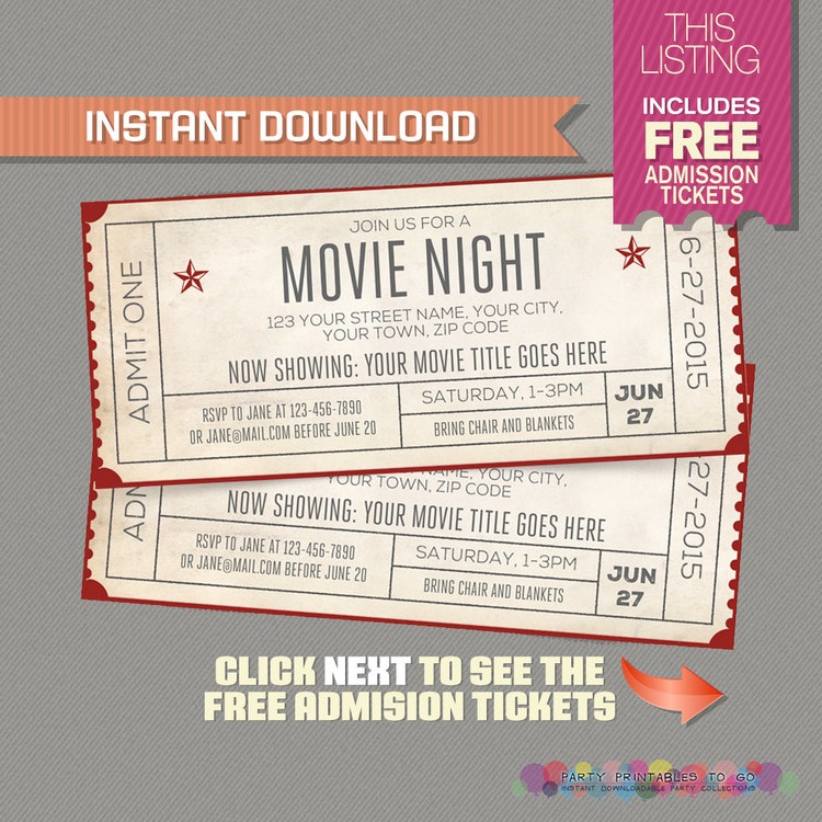 movie-night-invitation-with-free-admission-by-partyprintables2go