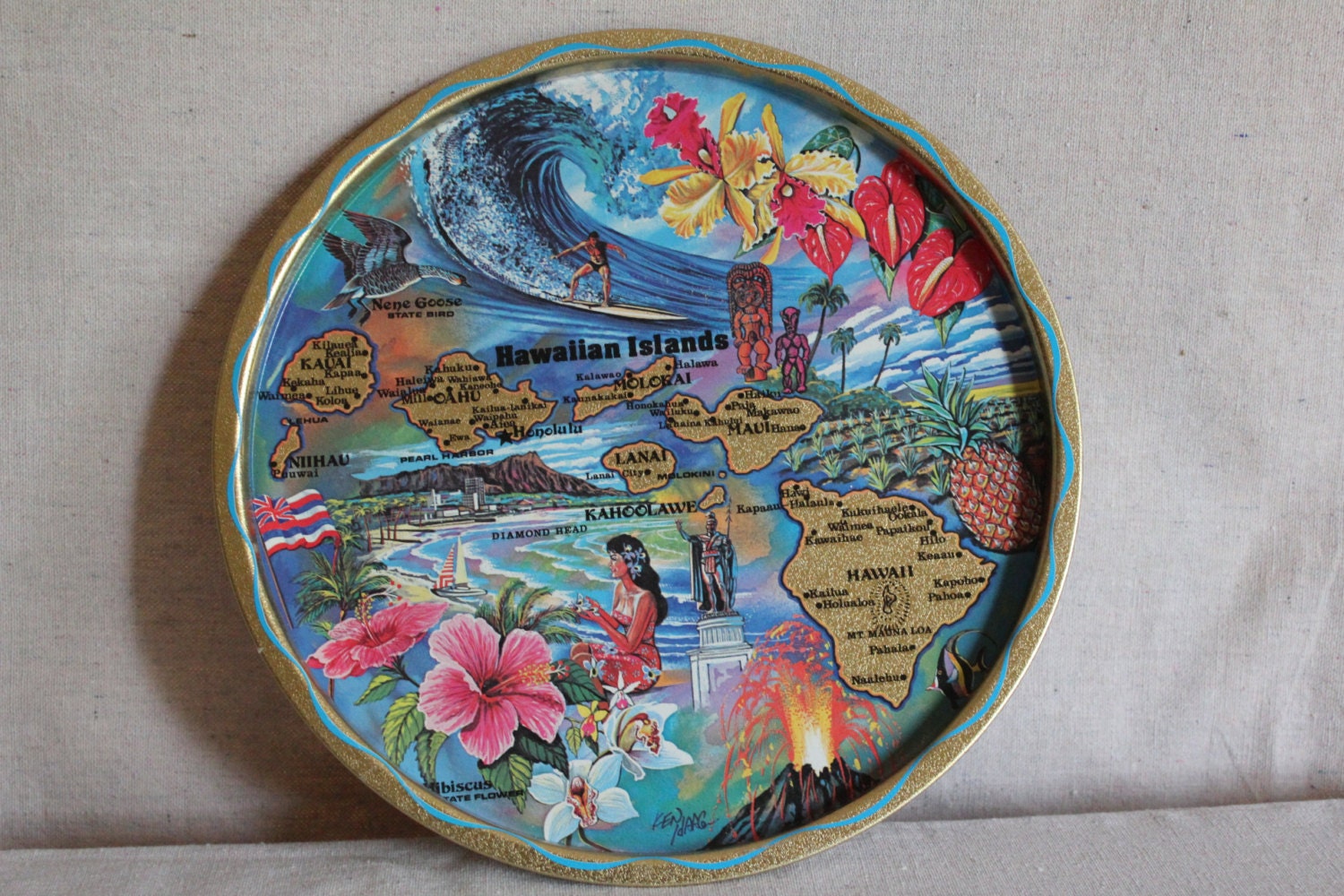 Hawaii Souvenir tray Haute Juice
