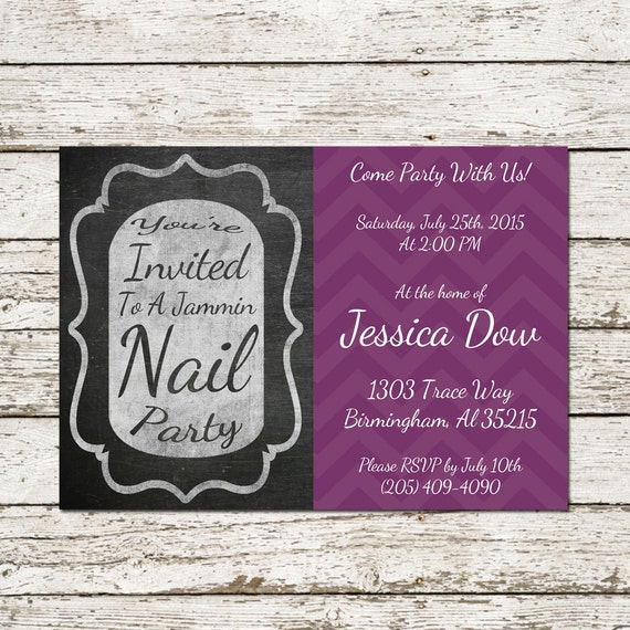 Jamberry Nail Party Invitations 1