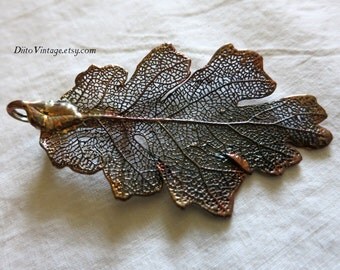 Vintage Leaves Brooch, Leaf Brooch, Leaf Pendant, Copper tone Pin, Hat Pin, Fall Leaf Pin, Wedding Accessories, Wedding Pin, Bridal Pin,