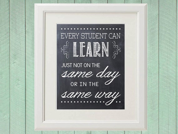 Every Student Can Learn Just Not On the Same Day by OwenandSally