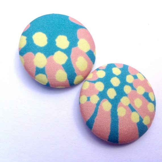 Fabric Buttons original unique covered perfect for sewing knitting