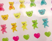 unique care bear stickers related items etsy