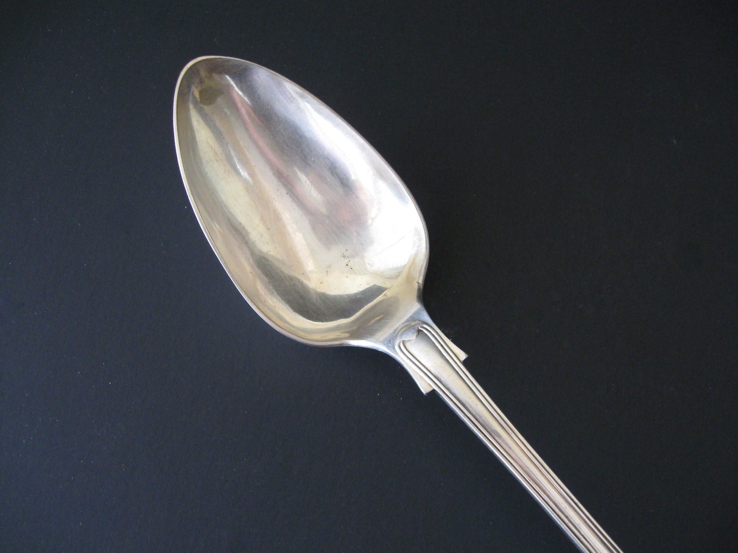 Vintage Large 13 Inch Serving Spoon / Silver Plate Casserole