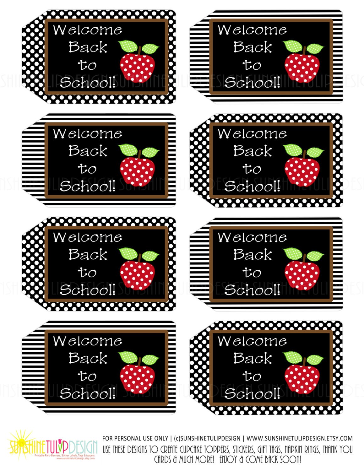 Printable Teacher Appreciation Welcome Back To School Gift