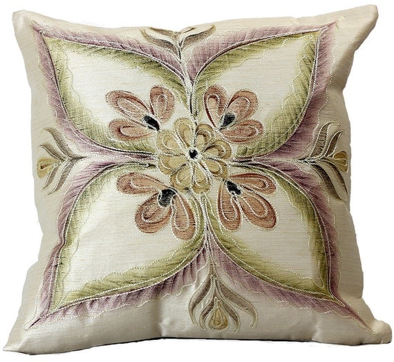 Vibrant Floral Throw Pillow Covers 18 X 18 Set