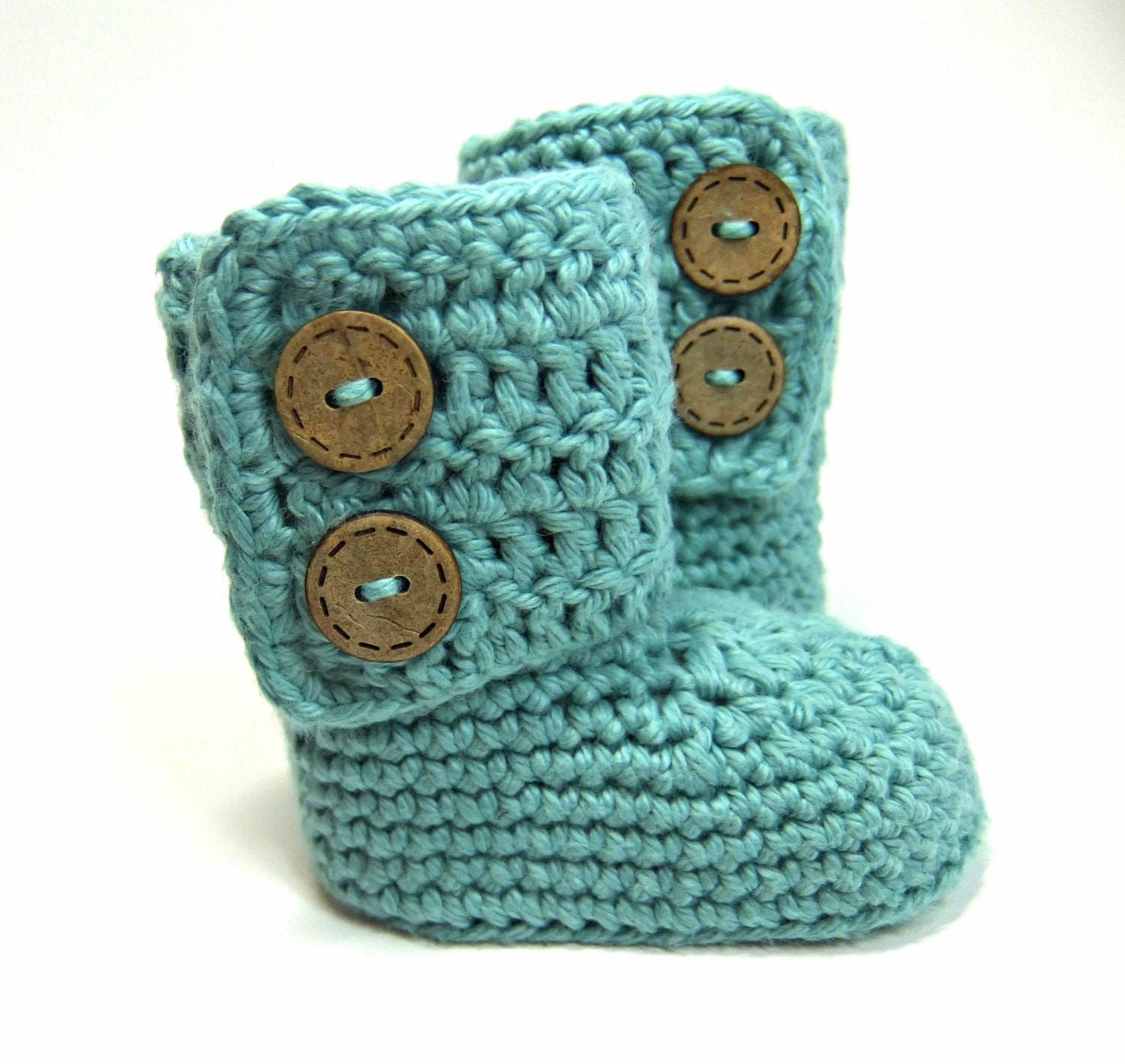 Crochet Baby Booties Ugg Style Boots Gender by CathleensCrochet