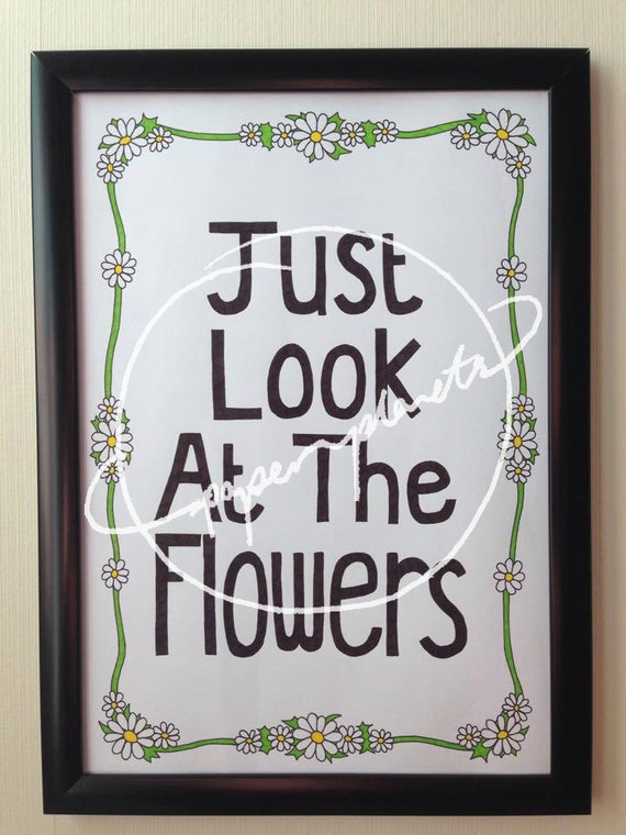 TWD QUOTE POSTER // just look at the flowers