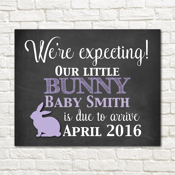 Easter Themed Pregnancy Announcement // Pregnancy by EensyAva