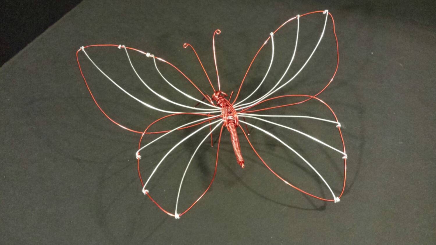 Wire sculpture butterfly by Angelswireart on Etsy
