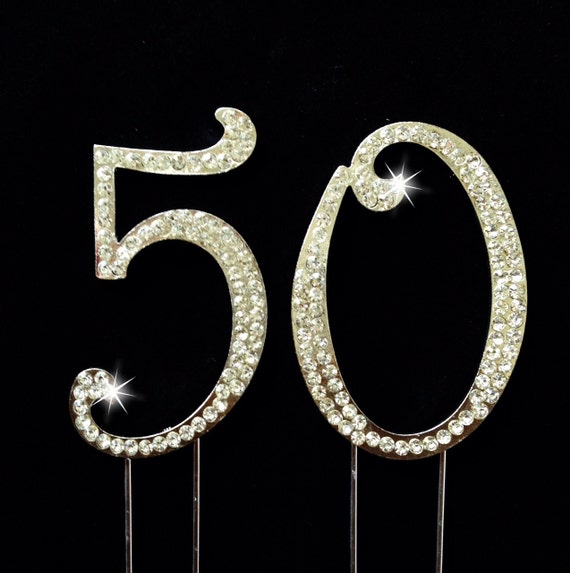 50th Birthday Cake Topper 50th Anniversary Cake Topper