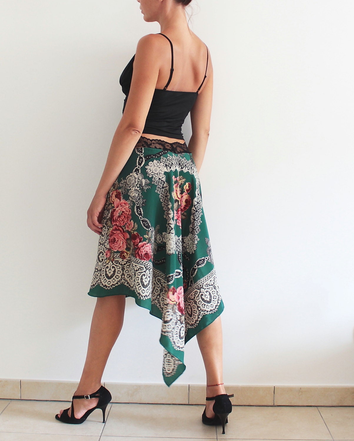 Unique Slik Tango Skirt Wrap skirt for Social Dance Party