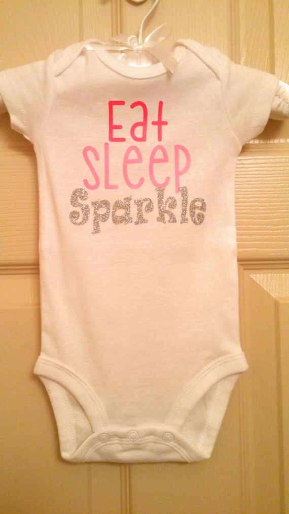 Eatsleepsparkle onesie
