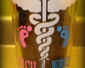 NICU Nurse Tumbler, Personalized NICU Gift, Picu Nurse, Nursing Cup