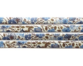 Liberty fabric bias binding 1x Yard of Kaylie Sunshine - B - 10mm, Liberty fabric UK, bracelet making and sewing supplies for crafters