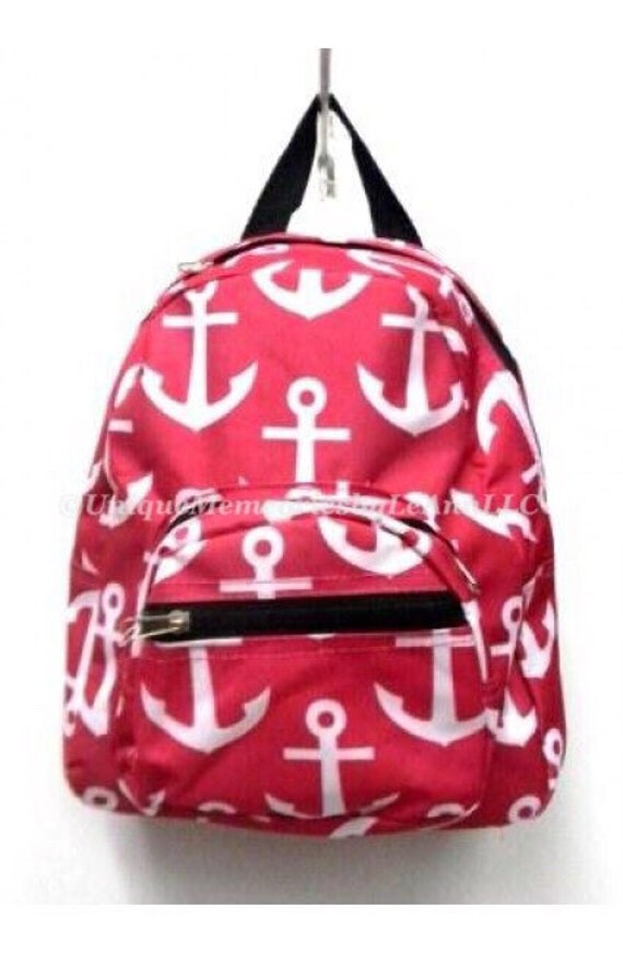 Nautical Anchor Mini Backpack with FREE by UniqueMemoriesLeAnn
