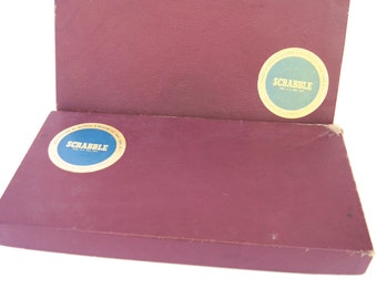 Lot of 2 Scrabble Board Games Selchow & Righter Co. New York NY 1950s