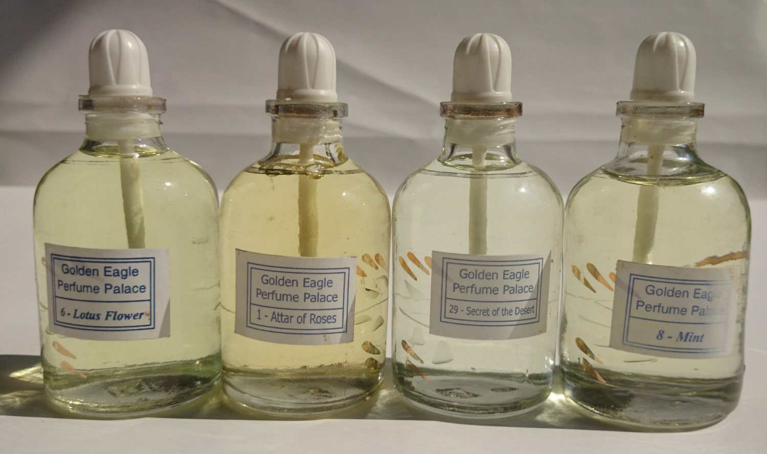 Vintage Golden Eagle Egyptian Musc Perfume Oil Box