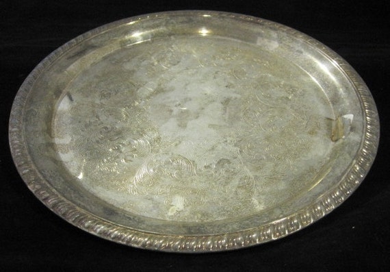 Vintage Sheridan Taunton Silversmiths Ltd E. P Brass Tray